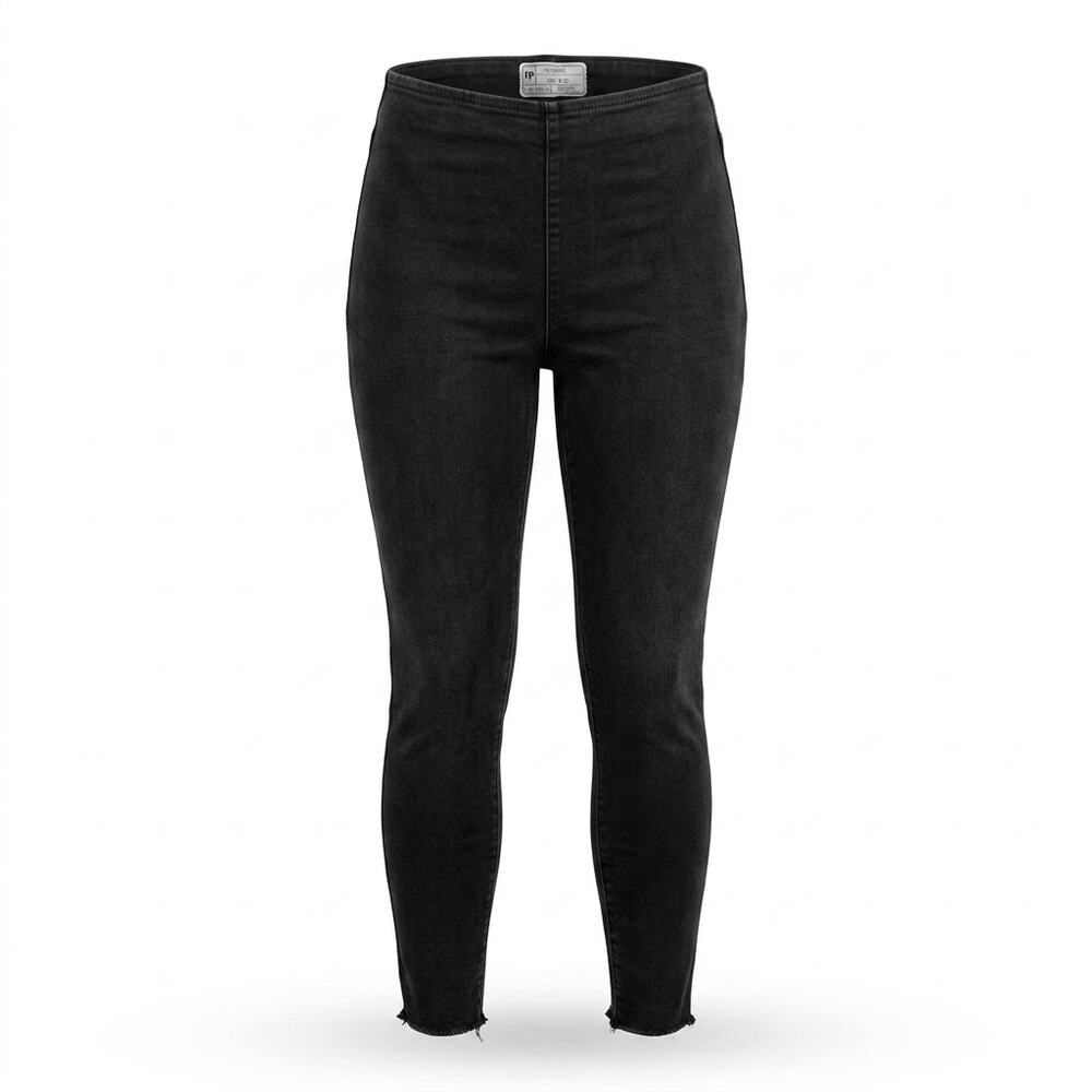 Free People Black High Waisted Stretch Skinny Pants Women Size 29